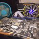 The computer Abouzeid built to mine bitcoin.